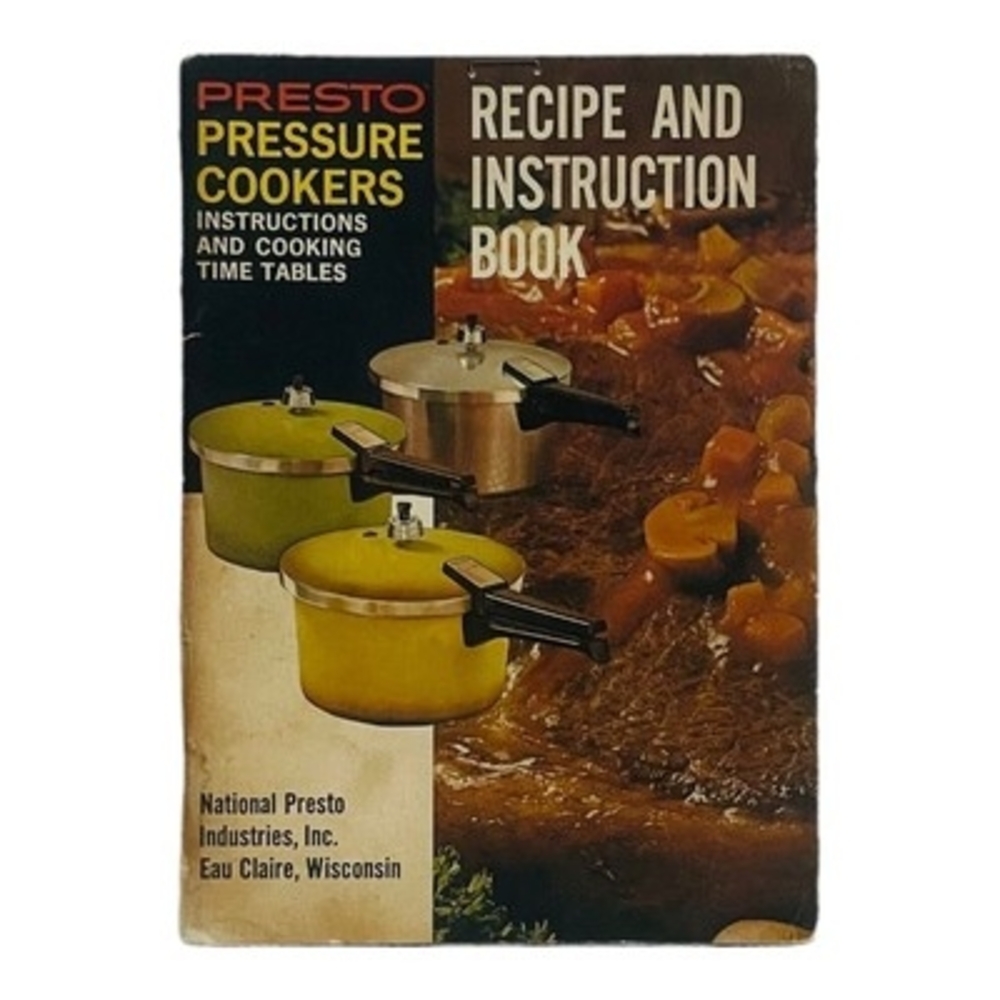 Rare Vintage '71 Presto Pressure Cooker Instructions Cooking Time Tables Booklet